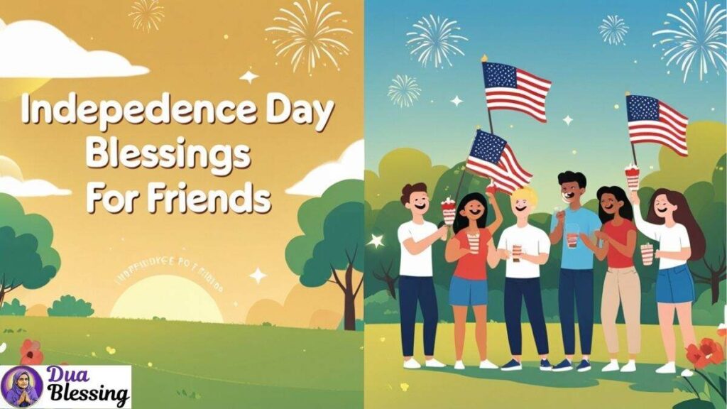 Independence Day blessings for friends.