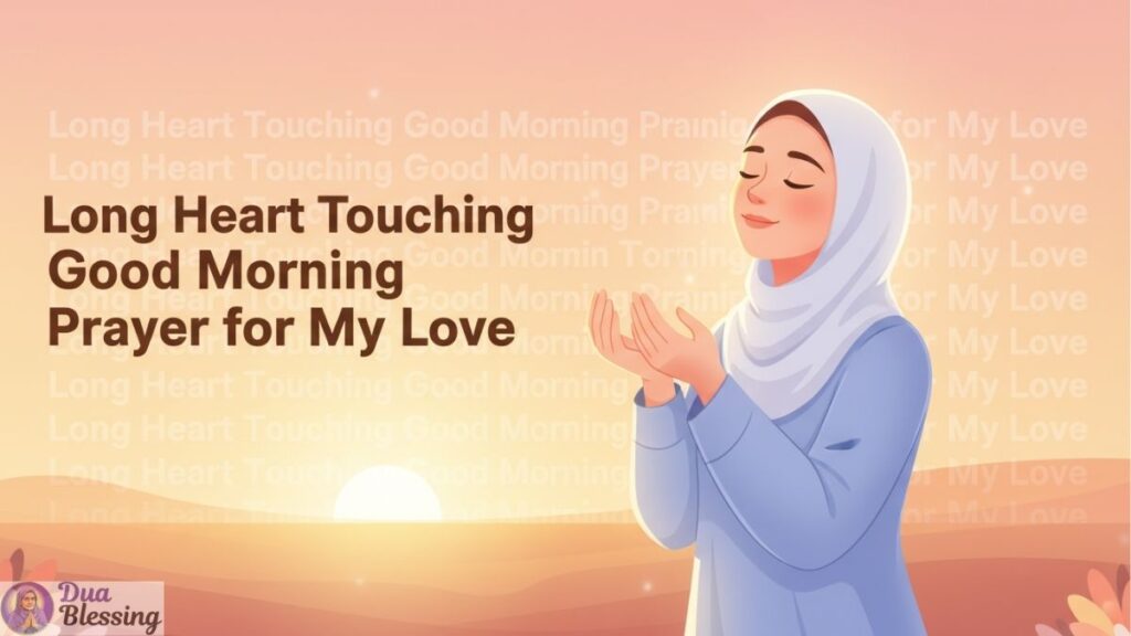 Hijab woman praying at sunrise.