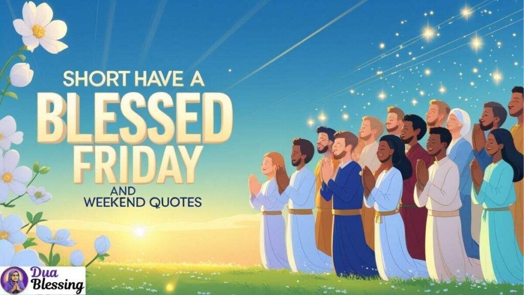 Short blessed Friday and weekend quotes.