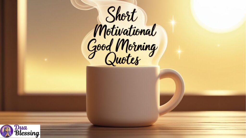 Short motivational good morning quotes.