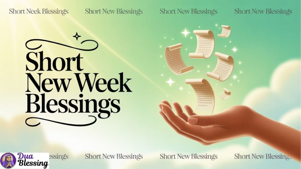 Short new week blessings illustration.