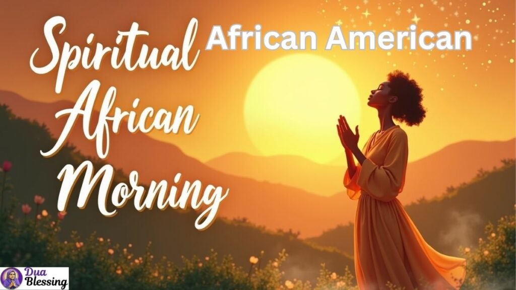 Spiritual African American morning art.