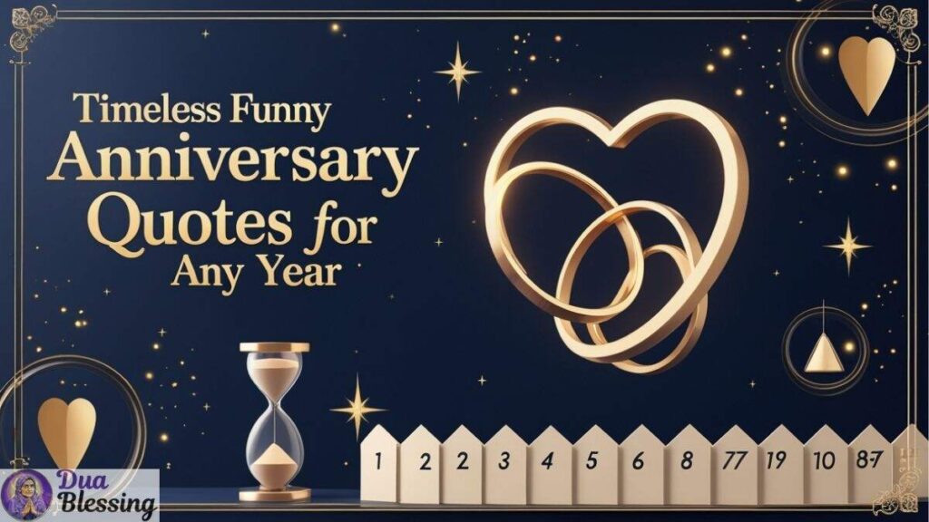 Timeless funny anniversary quotes design.