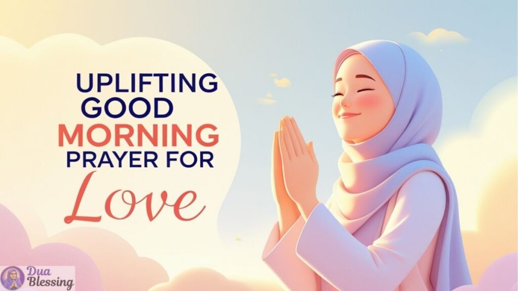 Morning prayer illustration for love.