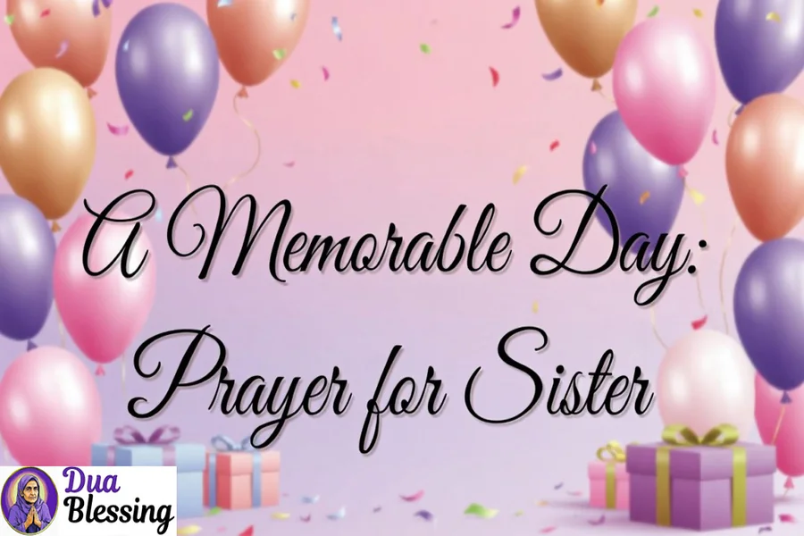 Birthday Prayer for Sister