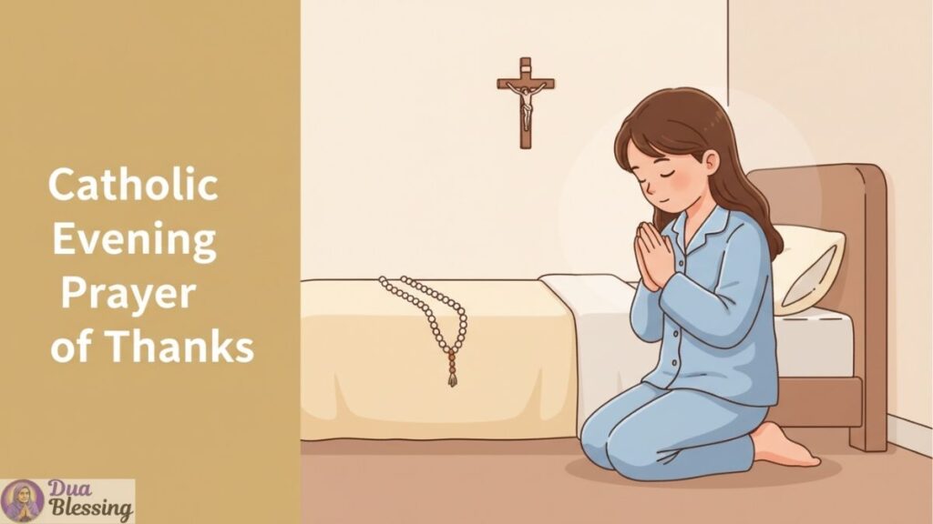 Catholic evening prayer of thanks.