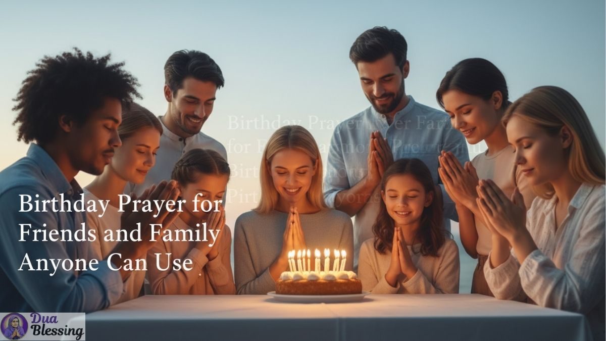 Birthday prayer For family and friends