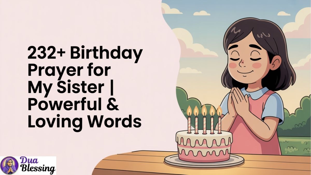 Birthday Prayer For My Sister.