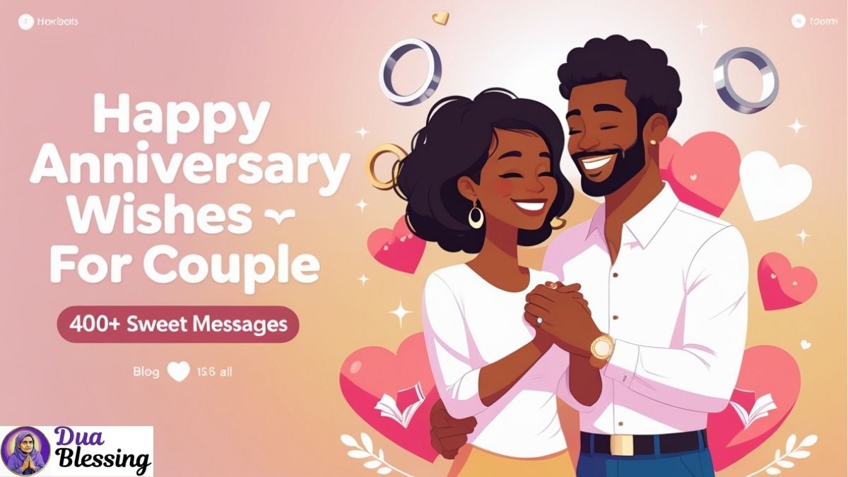 Happy anniversary wishes for couple.