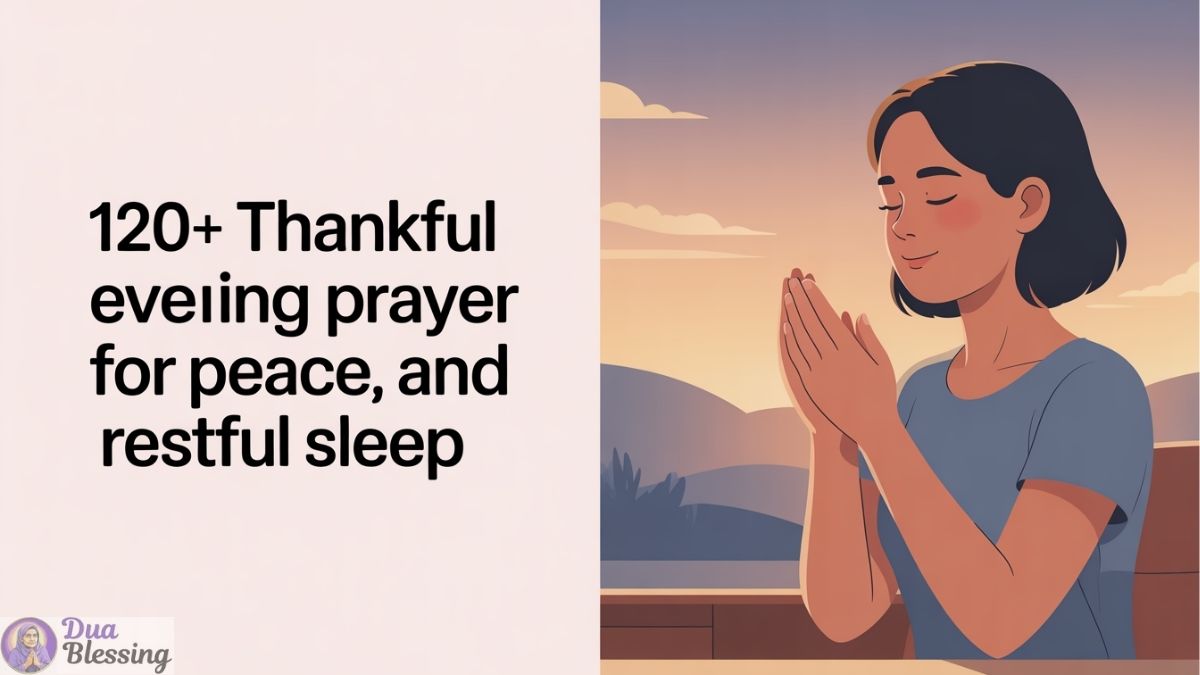 Thankful Evening Prayer.
